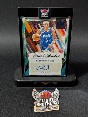 PAOLO BANCHERO AUTO /25 Brush Strokes 2024-25 Panini Court Kings #BR-BAN Magic