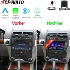 Carplay Für VW T5 Transporter Touareg Autoradio Android 15 4+64GB GPS mit Kamera