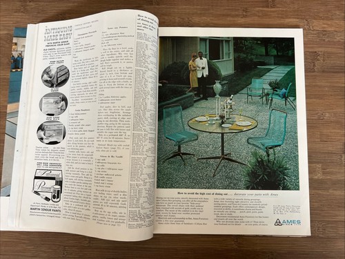 House Beautiful Magazine April 1965 Vintage Ads MCM Design Home Decor Gardens - Picture 13 of 24