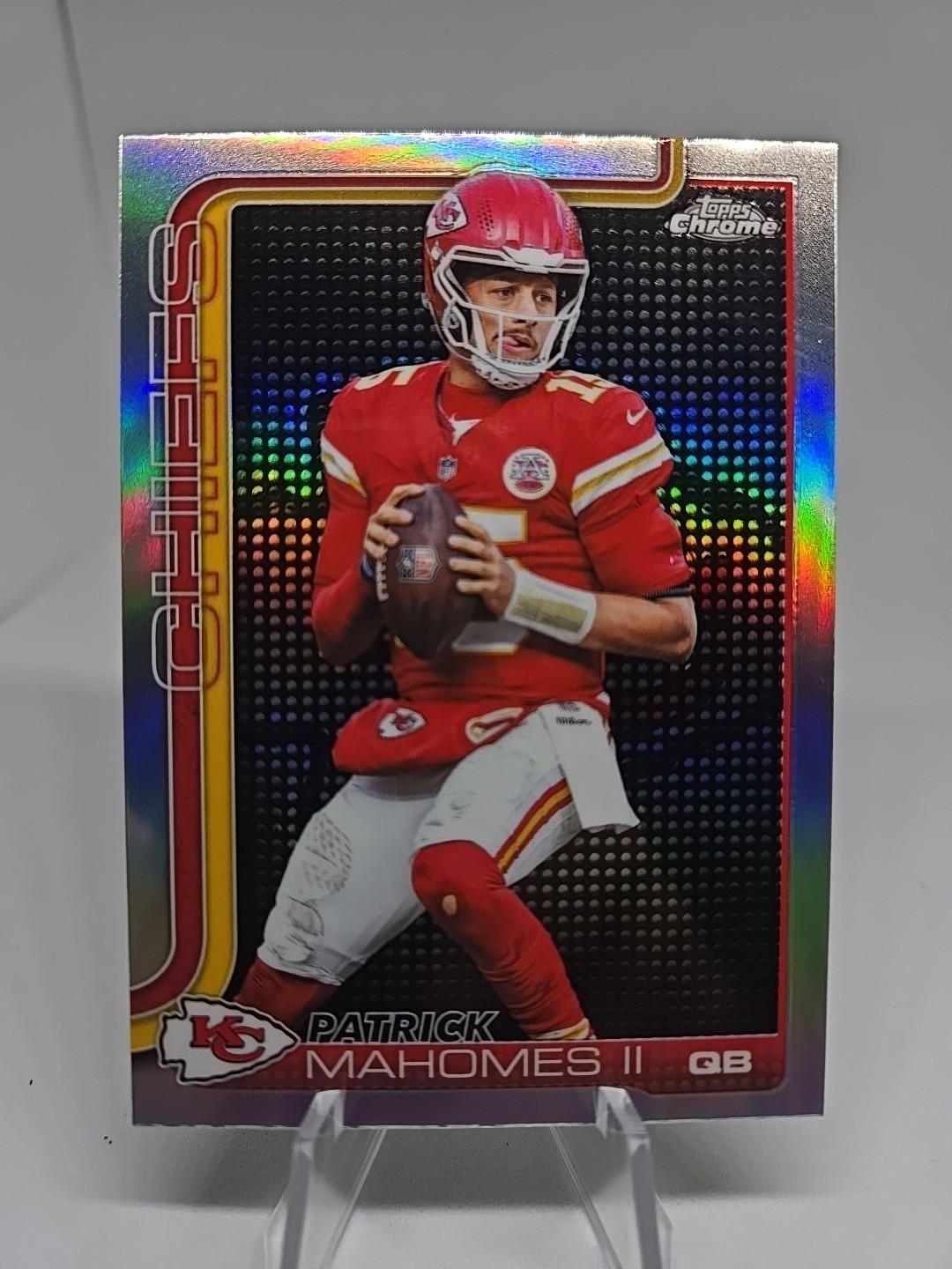 2025 Topps Chrome Patrick Mahomes II #148 Lightboard Logo Refractor SSP