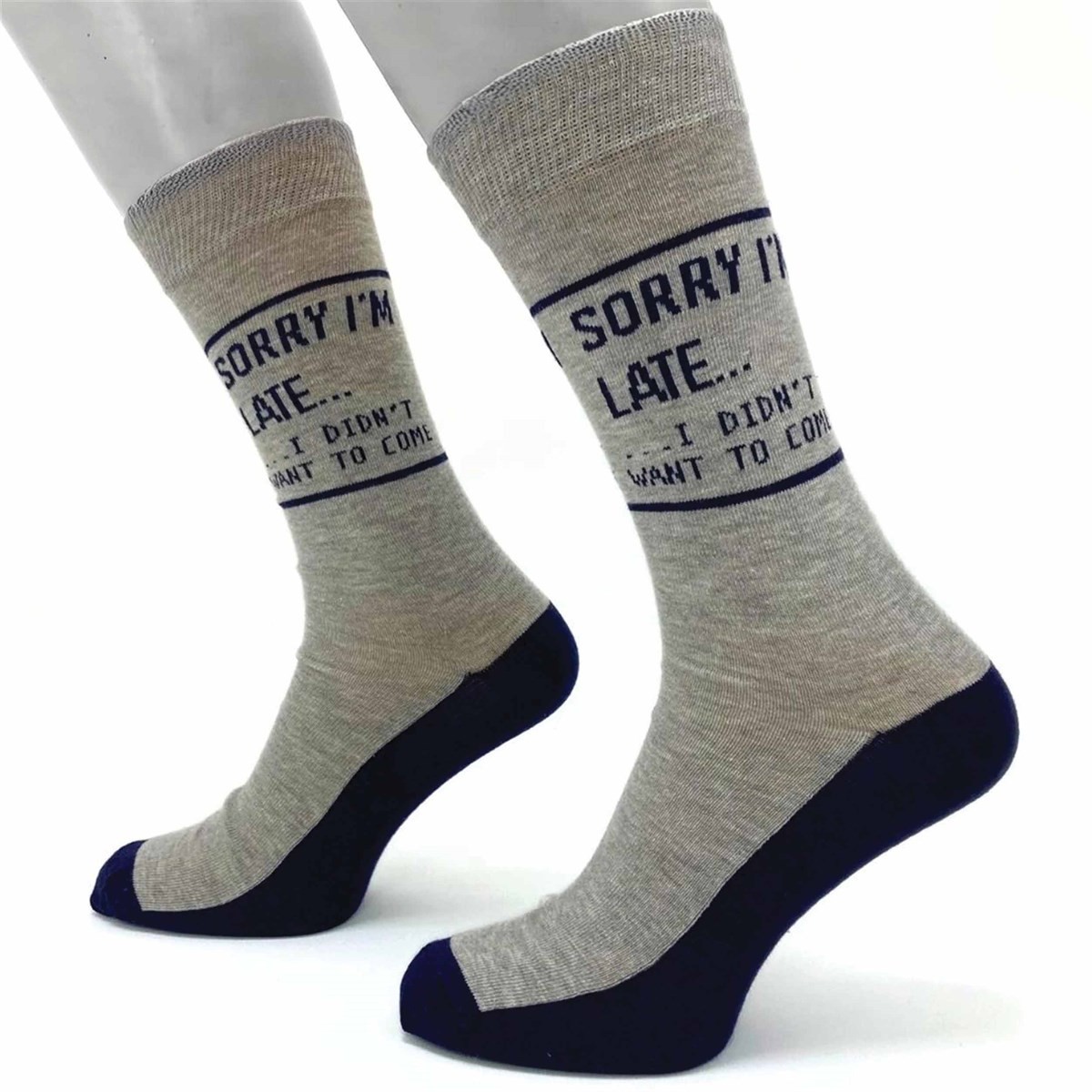 Sorry I'm Late Socks - Size 7 - 11, Socks, Humour, Gift