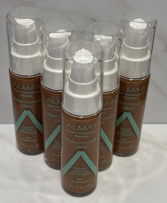 5 Almay Make Myself Clear Acne Treatment Foundation 900 Cappuccino 1 oz