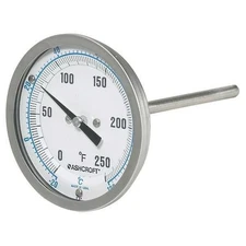 Ashcroft 30Ei60r Dial Thermometer,50 To 550 Deg. F