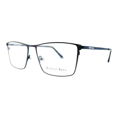 MICHAEL RYEN - MR382 C3 60/17/150 - LIGHT GRAY / TEAL - NEW Authentic EYEGLASSES