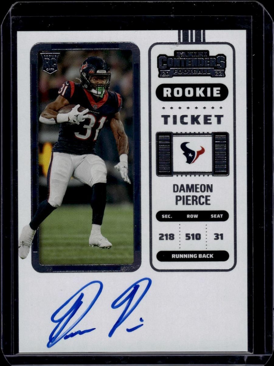 2022 Panini Contenders Dameon Pierce Rookie Ticket Auto 111