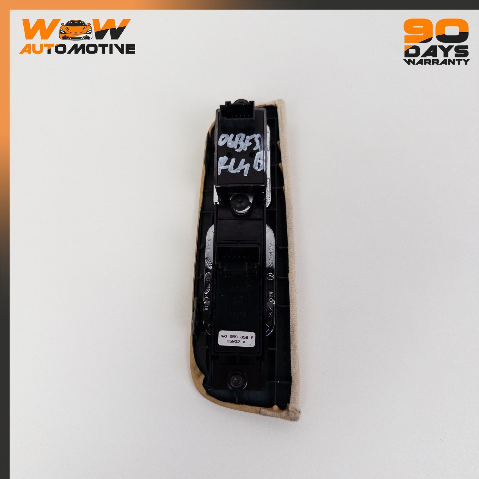 04-19 BENTLEY CONTINENTAL FLYING SPUR REAR LEFT WINDOW REGULATOR SWITCH TRIM OEM