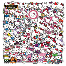 100Pcs Hello Kitty Stickers Pack White Theme Waterproof Colorful