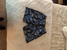 Blue Wave Men's Floral Leaf Print Swim Trunks Size S