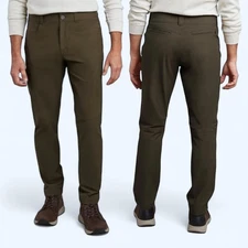 Kirkland Signature Men's Stretch Tech Pant Brown Size 32x34