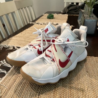 Nike Hyperset Women s 11.5 US Volleyball Shoes White And red