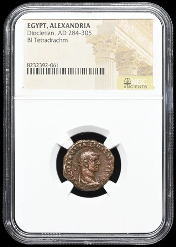 EGYPT, Alexandria. Diocletian. AD 284-305. Potin Tetradrachm, NGC Certified