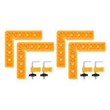 4Pcs Corner Clamp 90 Degree Right 6 Inch Angle Clamp Set, Yellow
