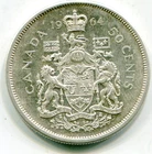 Canada 1964 80%  silver half dollar KM-56 .3 t Oz ASW   lotdec4087