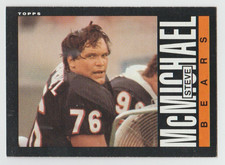 STEVE McMICHAEL Bears 1985 Topps RC #32 ONLY ROOKIE CARD Set Break SEE SCANS T7. rookie card picture