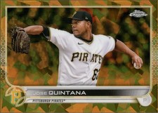 2022 Topps Chrome Update Sapphire Edition Gold #US33 Jose Quintana #/50 Pirates