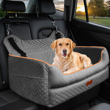 Dog Car Seat for Large/Medium Dogs - Memory Foam Dog Booster Seat for under 55Lb