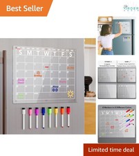Acrylic Magnetic Dry Erase Calendar 15x11 Inch Monthly Planner Whiteboard