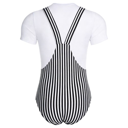 Herren Nachtwäsche V-Ausschnitt Body Ballett Overall Homewear Nachtwäsche Knopf Schritt - Bild 28 von 57