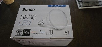 Sunco Lighting BR30 LED Bulbs 850 Lumens 11W 3000k - 6 Pack Soft White Dimmable