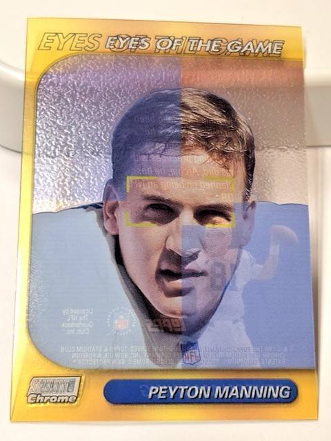1999 Topps Stadium Chrome Eyes of the Game Peyton Manning Acetate #SCCE25 N/M-MT