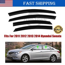 Fits 2011-2014 Hyundai Sonata Window Visor Rain Guards Deflector Jdm Mugen Style Fits 2011-2014 Hyundai Sonata Window Visor Rain Guards Deflector Jdm Mugen Style