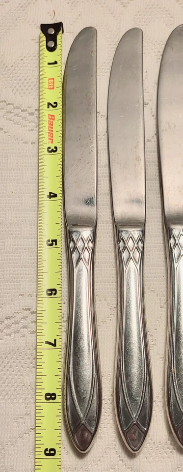 Yamazaki Alexandra Ice Dinner Knives Set Of 8 Replacement Flatware Butter Knives - Image 3 of 3