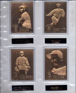 danbury mint coopertown collection 22kt gold baseball 50 card set with binder ebay danbury mint coopertown collection