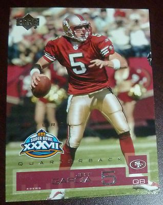 Jeff Garcia 2003 Upper Deck Super Bowl XXXVII 49ers Football Card