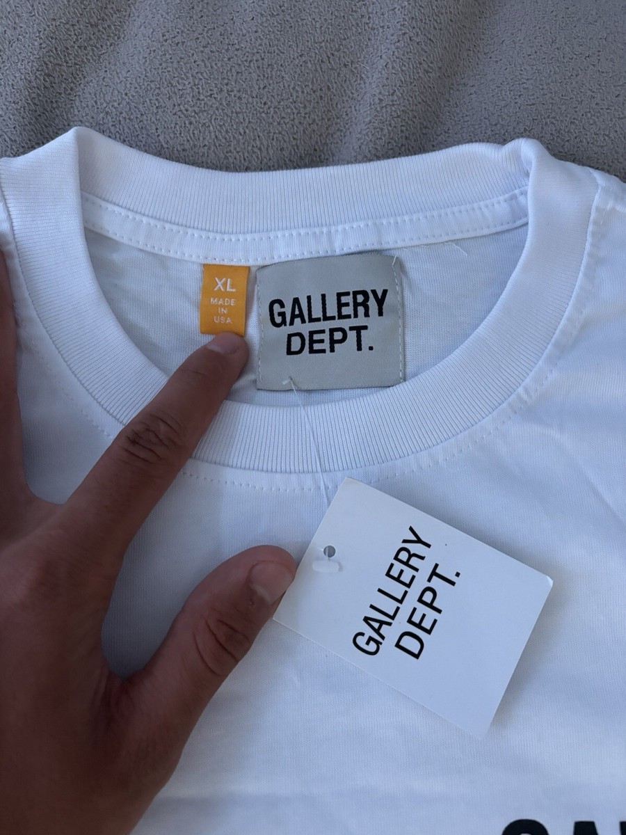Gallery Dept Short Sleeves Oversized T-shirt Color Beige Size