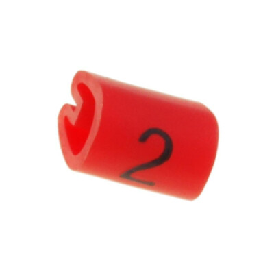 200X 05811202 Kennzeichnungsmarkierer für Kabel und Leitungen 2-3,2mm PVC TE Con