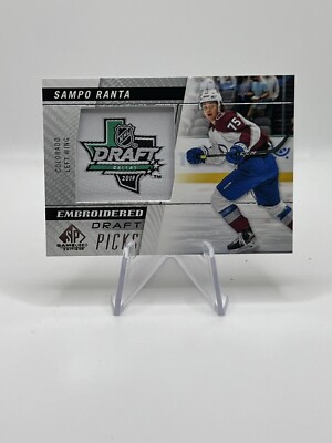 2021-22 SP Game Used Embroidered Draft Picks Sampo Ranta #84 Avalanche Rookie RC