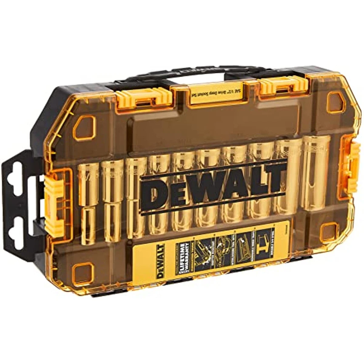 DEWALT Drive Socket Set SAE 1 2 Inch Drive 10 Piece DWMT73814