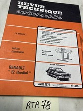 Revue technique Renault R12