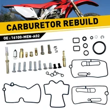 New For Honda CRF450R 2002-2008 Carburetor Rebuild kit Carb Jets Needle 02-08 US