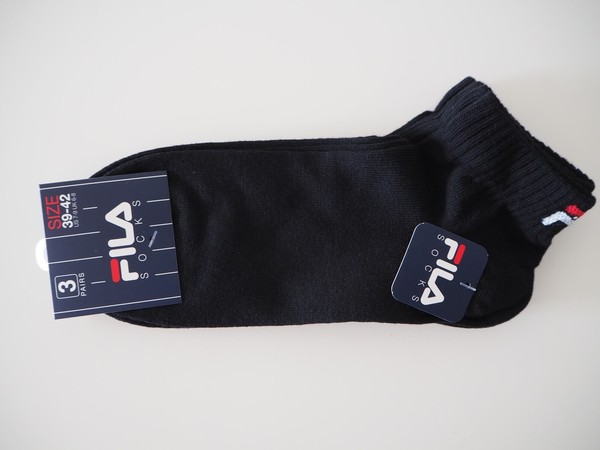 Fila. Pack 3 pares calcetines cortos. Talla 39-42