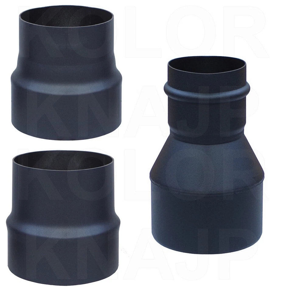 KOLOR Ofenrohr Rauchrohr Erweiterung Kamin Reduzierung Ø 80 100 120 130 150 180 200 mm