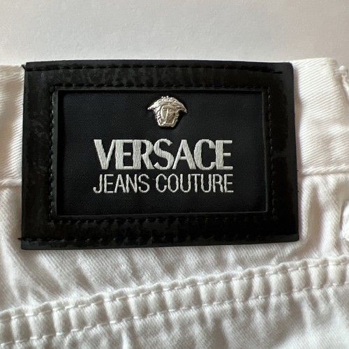 Versace Couture Straight Leg Jeans Men's Size 32x30 (46) White - Picture 9 of 14