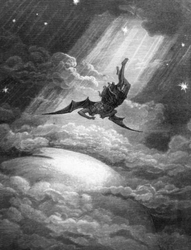"Milton - Paradise Lost - "Satan Falls" de Gustave Doré - Imagen 1 de 1
