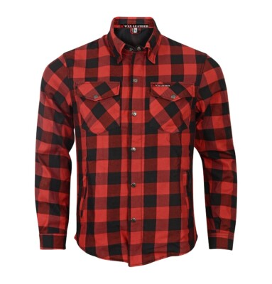 Men s KMAX DuPont  Kevlar  Lined/CE Armored Motorcycle/Motorbike Flannel Shirt