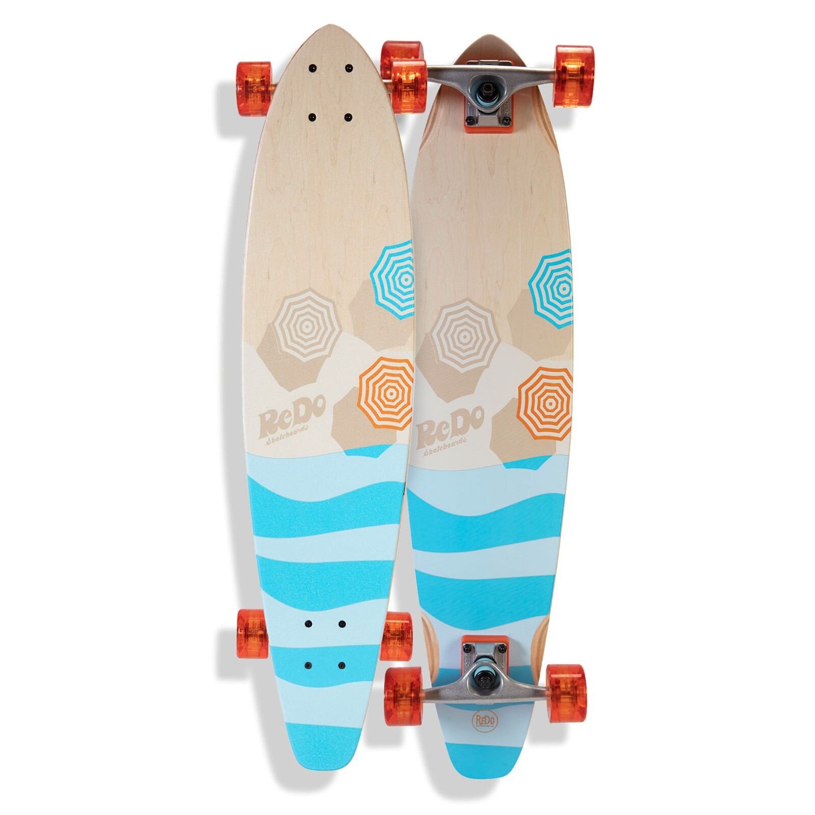 34.5" San Diego Umbrella Longboard For Boys Girls Kids Adults