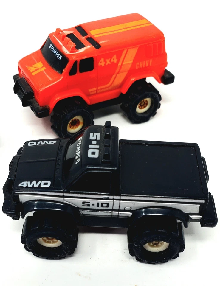 Vintage Lot of 3 1986 Schaper Mini Stompers Jeep Renegade, S-10, Chevy 4x4 - Image 3 of 4