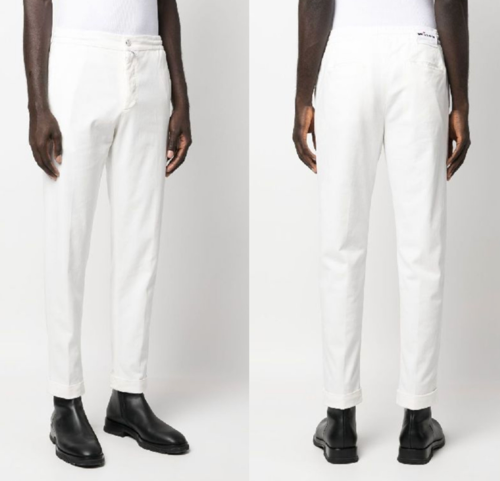 Kiton Lyocell Trousers Lounge Pants Jog Pants Chino Elastic With Drawstring image 7
