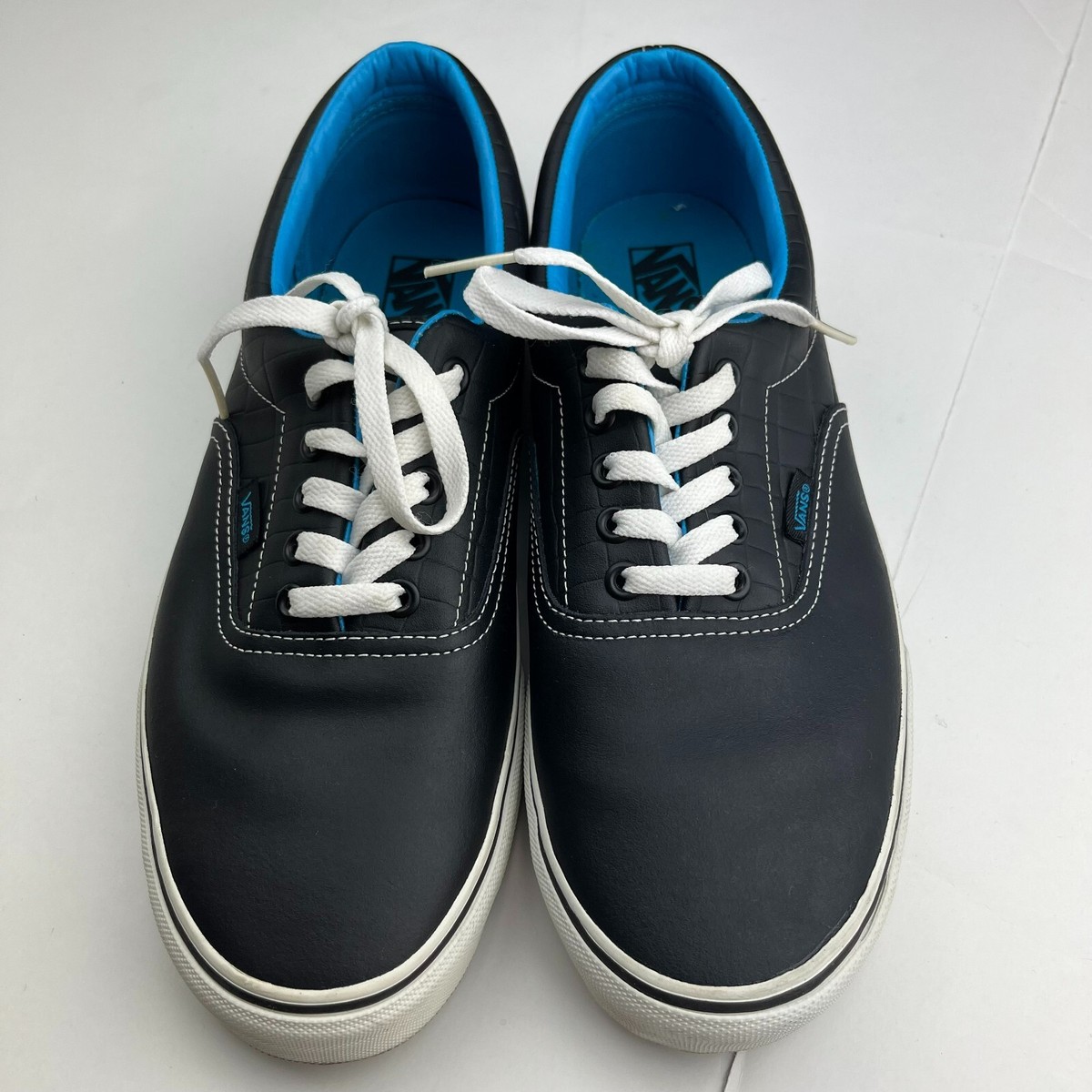Vans Era Tiffany Crocodile Leather Men\'s Athletic Skate Shoes Size 8 Black VANS Era Mens 11.5 Tiffany Crocodile Skin Faux Leather Blue  main image 2