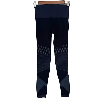 SPANX Women's NWOT Blue Indigo Sky Look At Me Now Seamless Moto Leggings Small