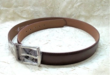 Genuine Leather Men's Casual Belt Size 46" Brown New