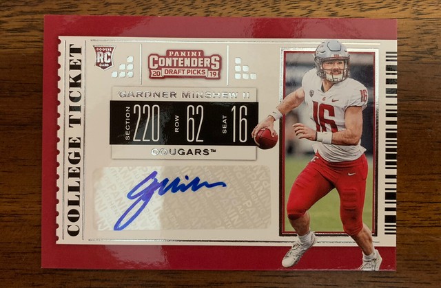 2019 Contenders Football Gardner Minshew II Auto RC Rookie Ticket 