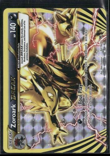 Zoroark Break 92/162 - Pokemon TCG BreakThrough 2015 Misprint Inverted Back