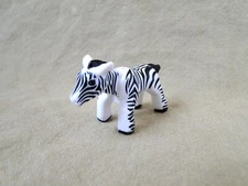 Mini Plastic Zebra Figure