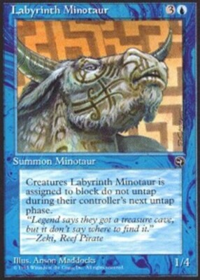 Labyrinth Minotaur (2) NM, English MTG Homelands