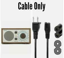 Tivoli Audio Model One Am/ Fm Table Radio, Classic Power Cable Cord Charger Plug